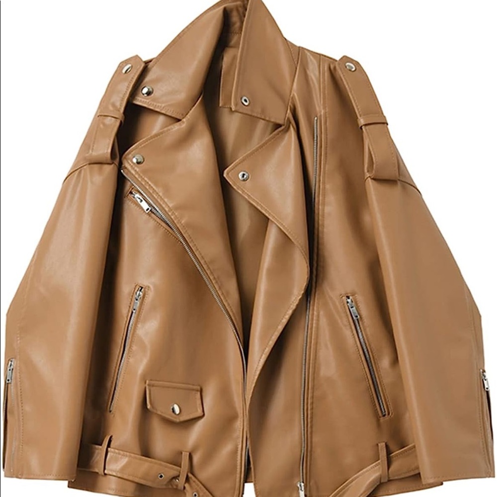 LY VAREY LIN Women Faux Leather Jacket